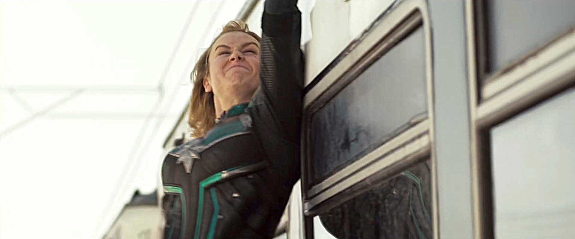 Captain Marvel Train Fight Scene Clip