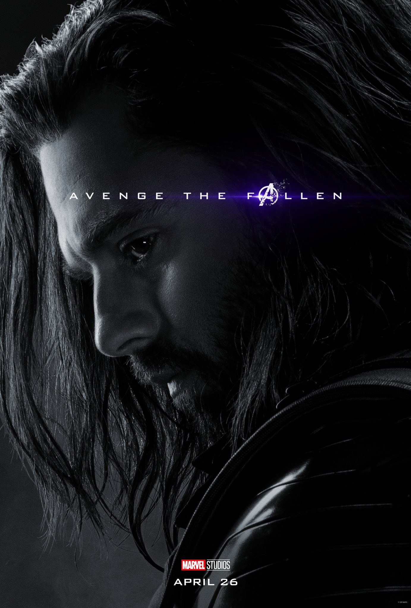 Avengers Endgame Character Poster Bucky Avenge the Fallen poster Marvel 