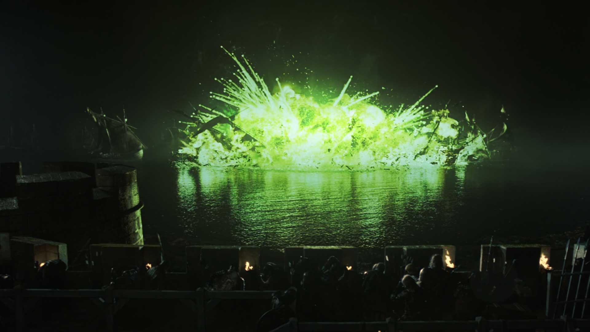Game of Thrones Season 2 Blackwater Explosion