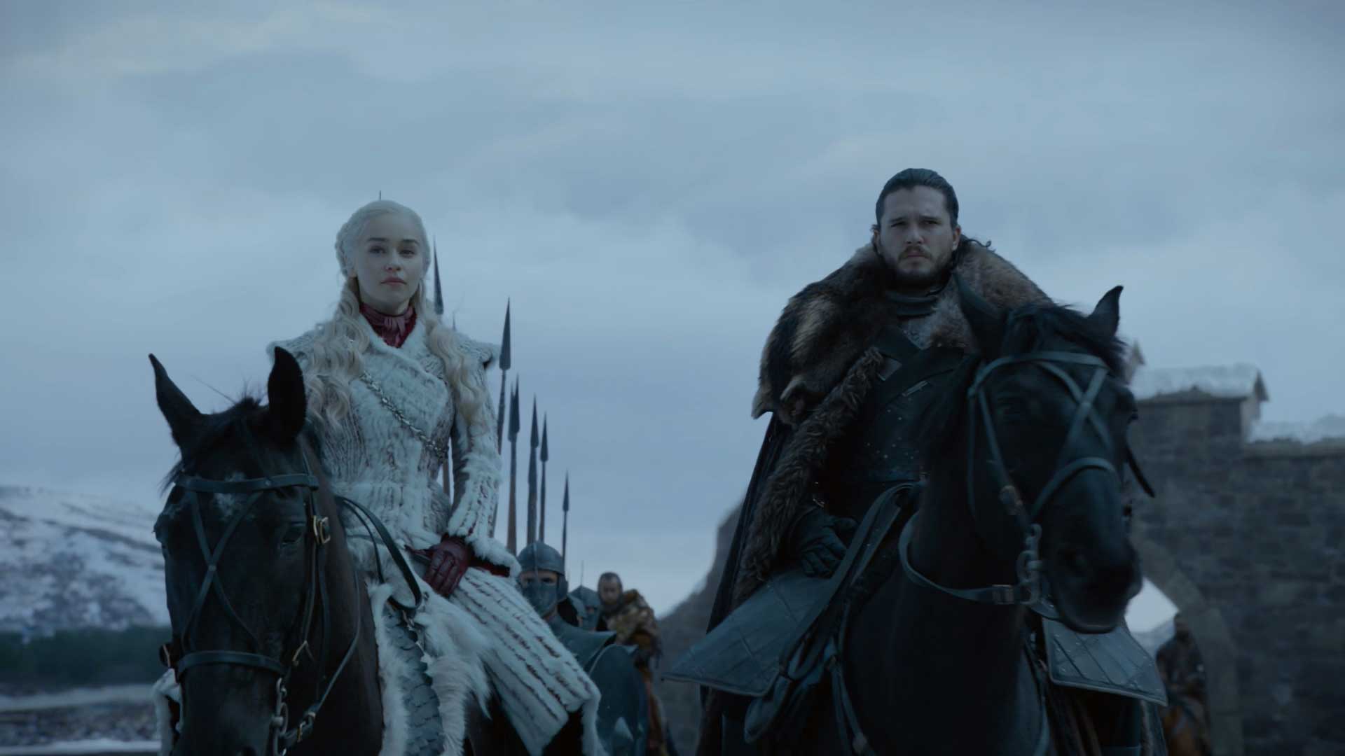 Game of Thrones Season 8 Episode 1 S08E01 Winterfell - Jon Snow Daenerys Targaryen