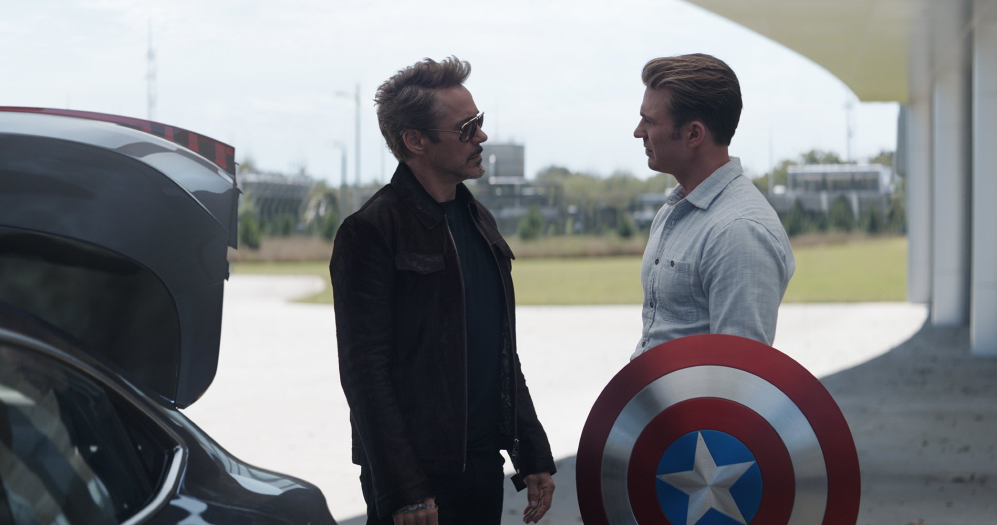 Avengers Endgame Hires Still 4 - Stark Gives Cap Shield
