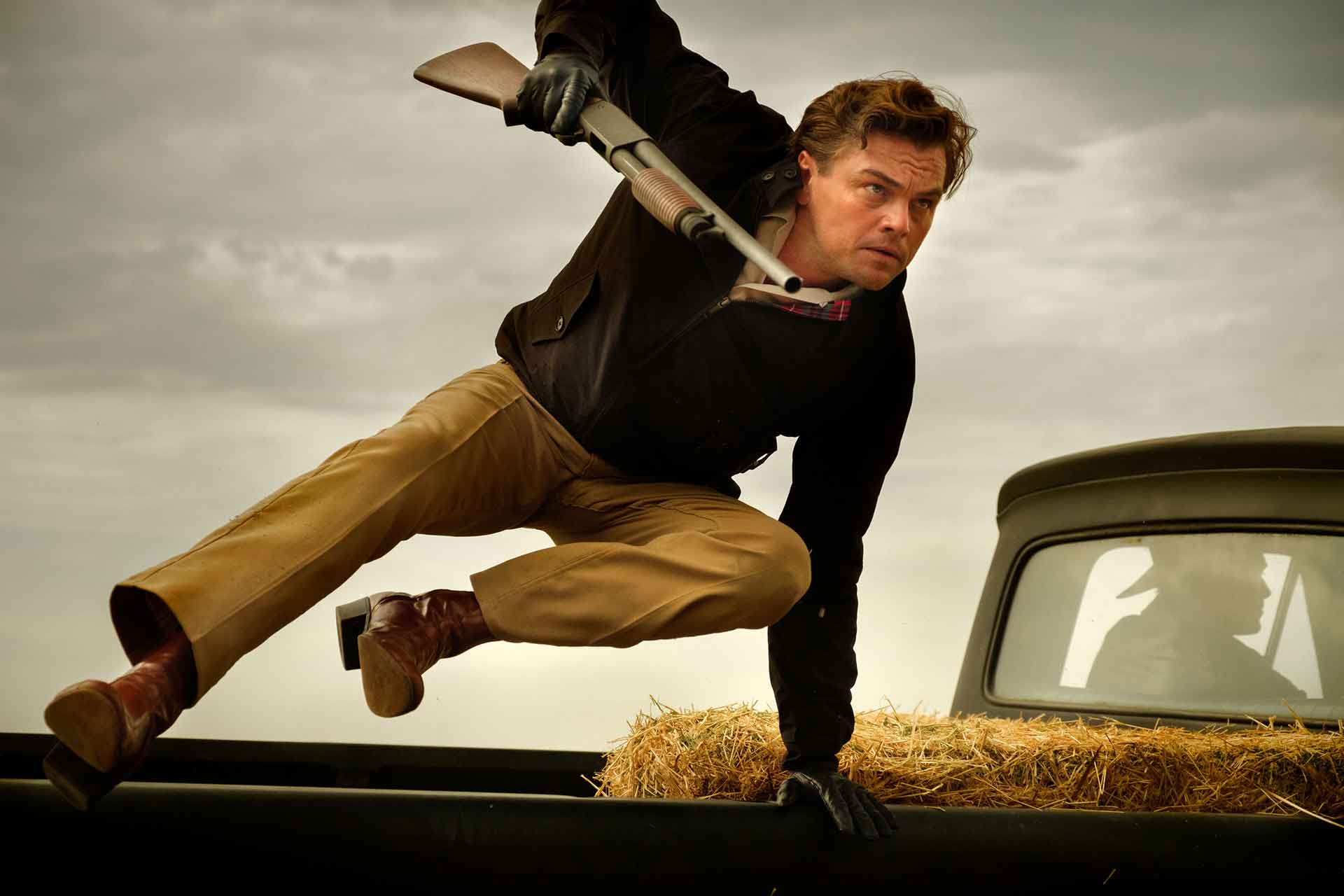 Once Upon A Time In Hollywood Still - Leonardo DiCaprio Action