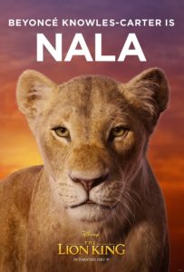 The Lion King Character Poster 02 - Beyonce Knowles Carter Is Nala