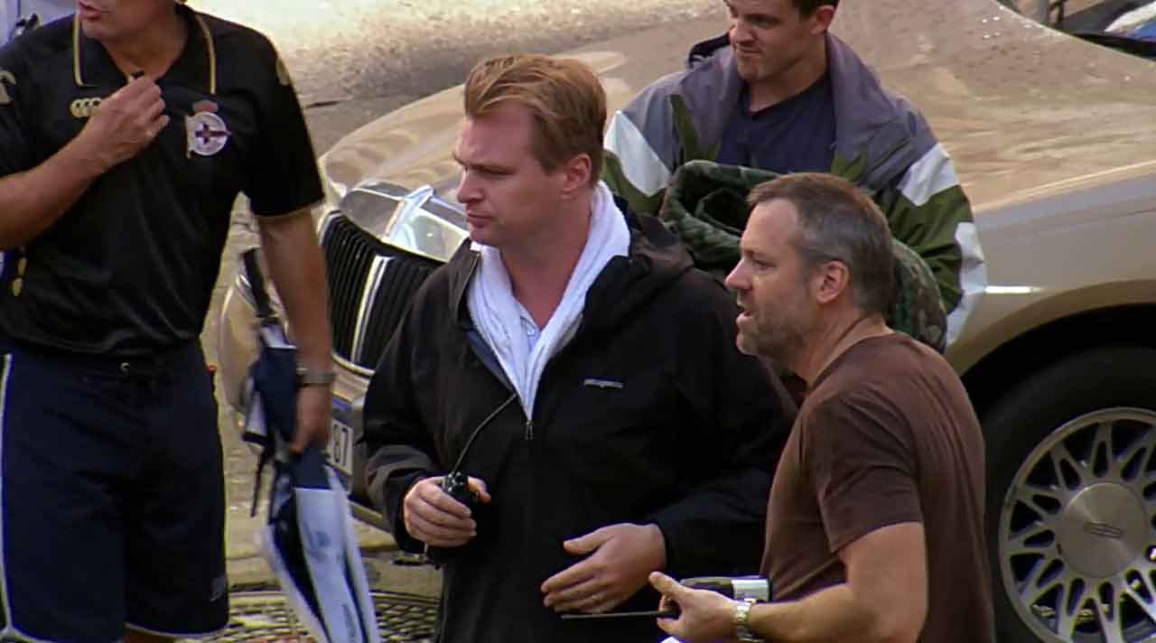 Christopher Nolan On Set Road