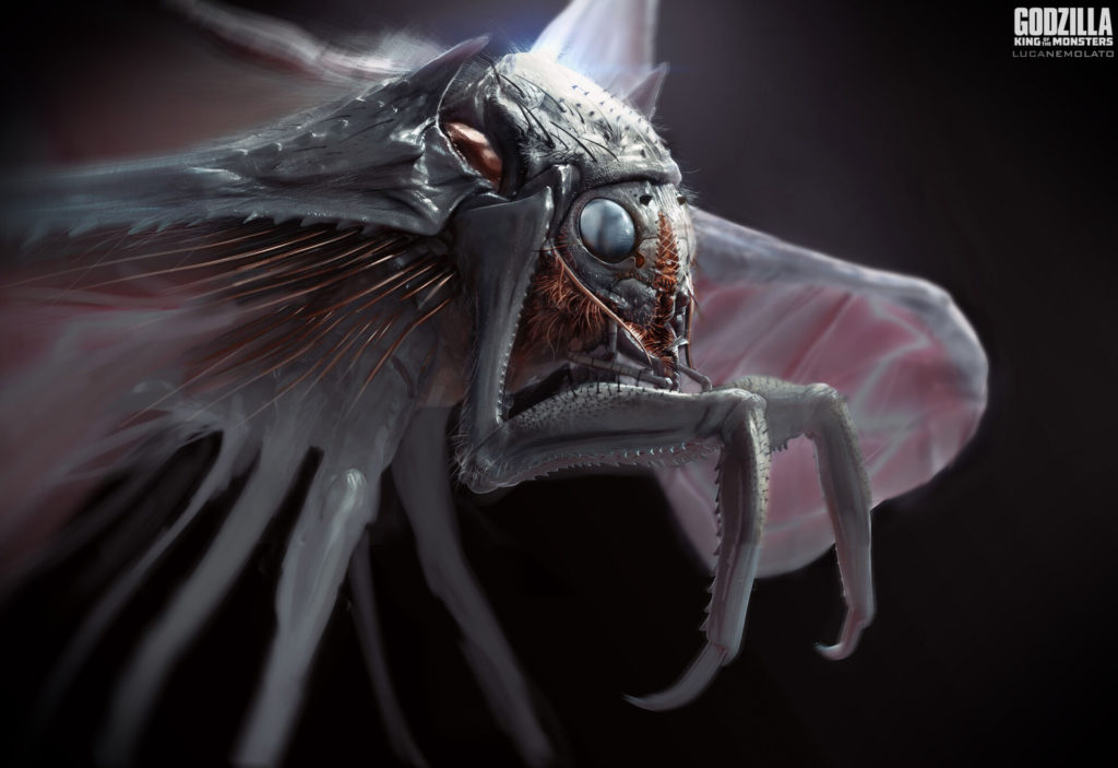 Godzilla 2 King Of The Monsters Early Concept Art - Mothra 1 - Luca Nemolato