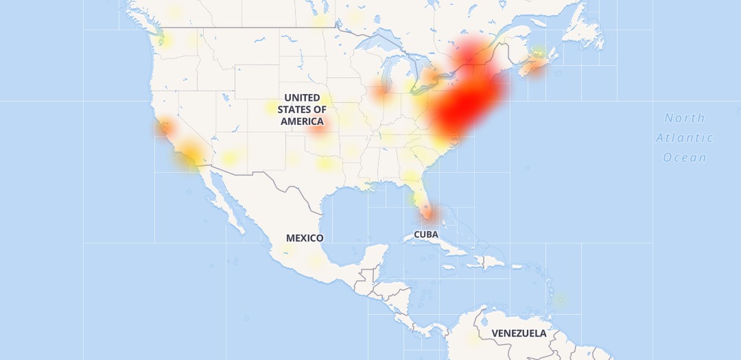 Google Outage Map