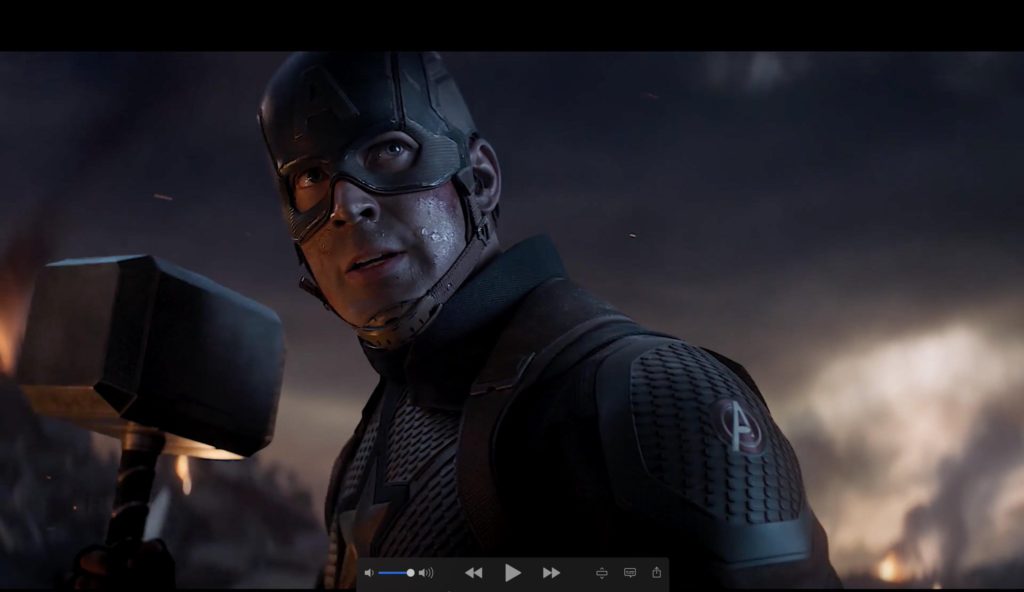 Avengers Endgame Blu-Ray IMAX Edition Still 2 - Captain America Mjolnir