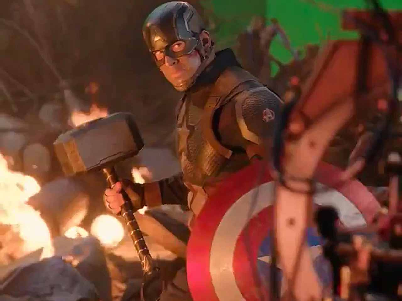 Avengers Endgame Captain America Mjolnir Behind The Scenes