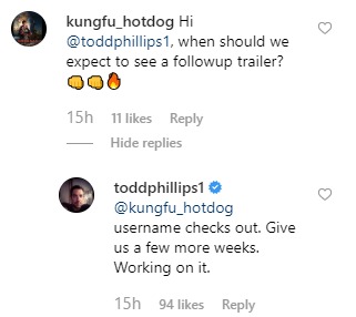 Todd Phillips Joker Trailer 2 Confirmation