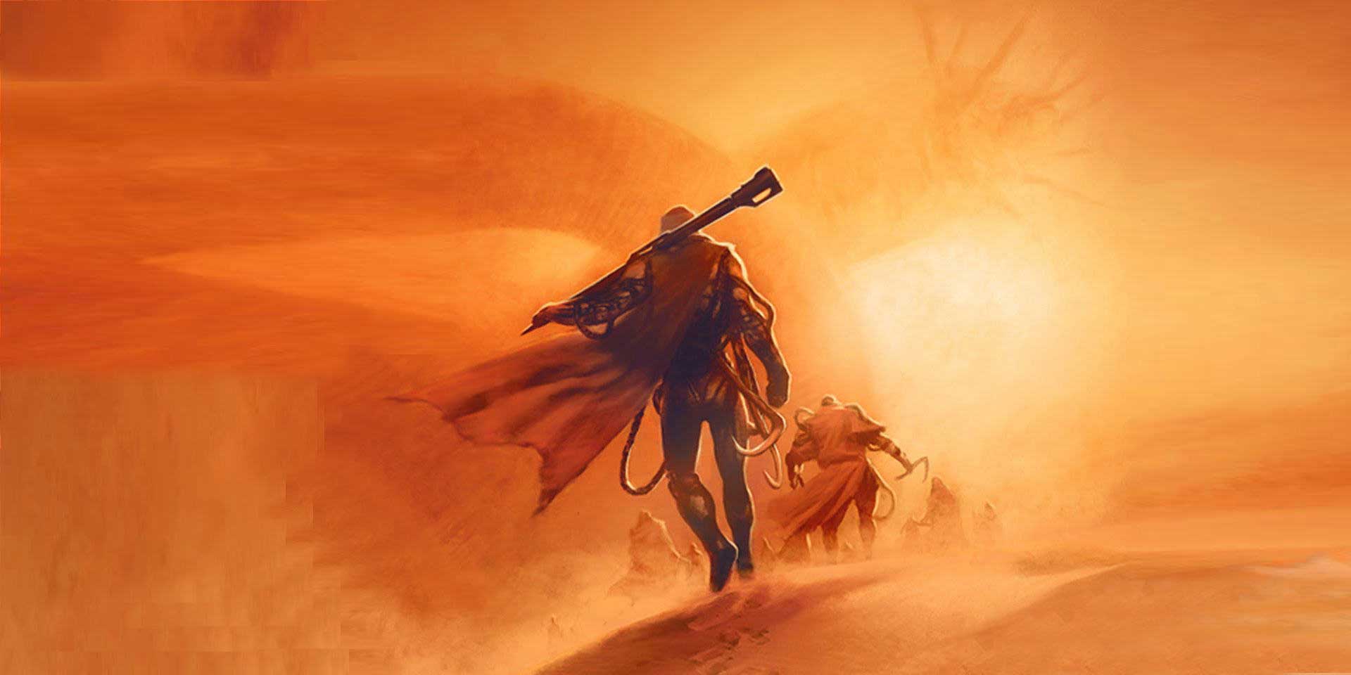Dune Fan Art - Paul Atreides Arrakis Sandworms