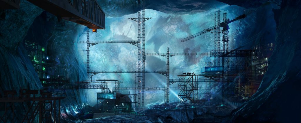 Godzilla King Of The Monsters Concept Art 12 - Antarctic Ice Wall