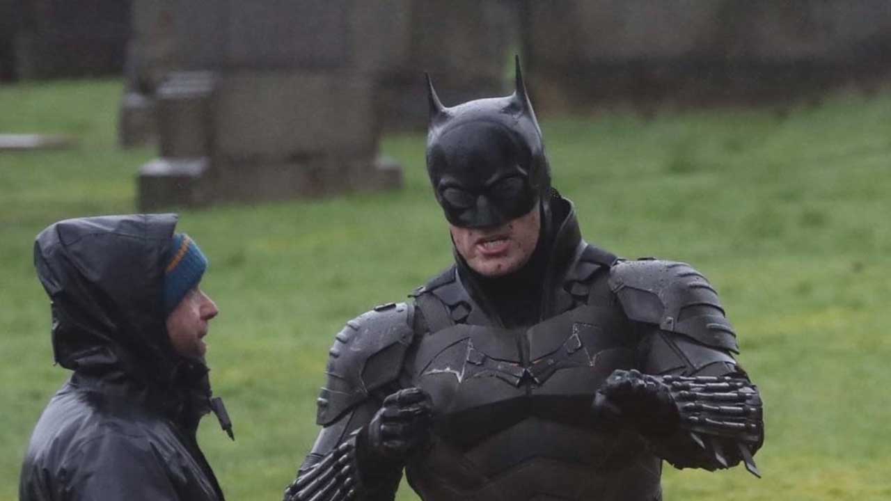The Batman Set Photo Costume Cowl
