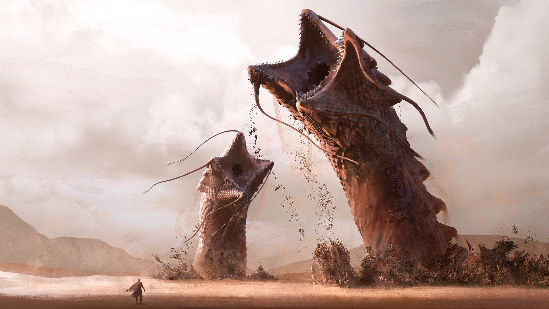 Dune Sandworm Size Fan Concept Art