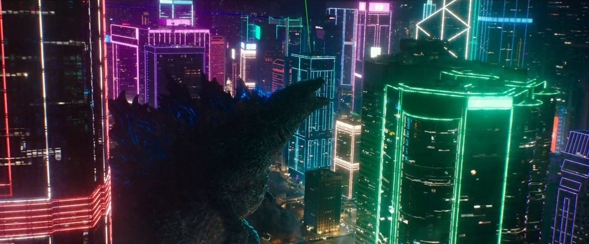 Godzilla vs Kong Trailer Still 52 - Godzilla Neon City