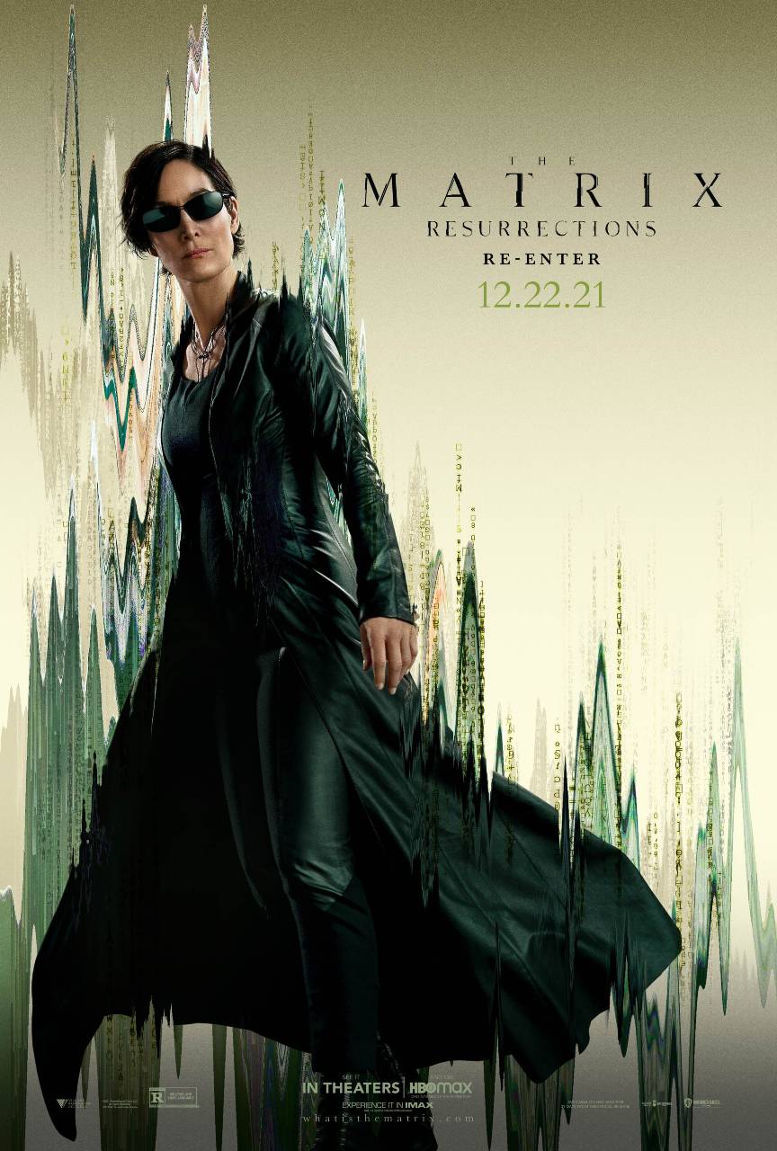 The Matrix Resurrections Character Poster Carrie-Anne Moss Trinity